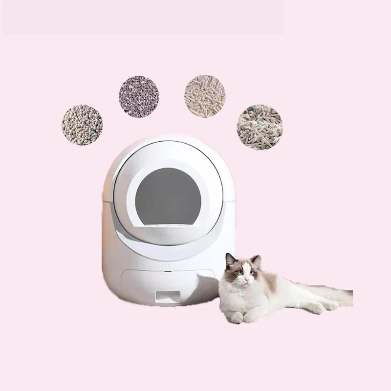 

Intelligent Automatic Cat Litter Smart Box WiFi Plastic Pets Supplies Cats Litter Box Automatic Self Cleaning Pet Toilet Litter