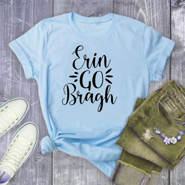 

Новая классическая женская модная футболка ко Дню Св. Патрика
