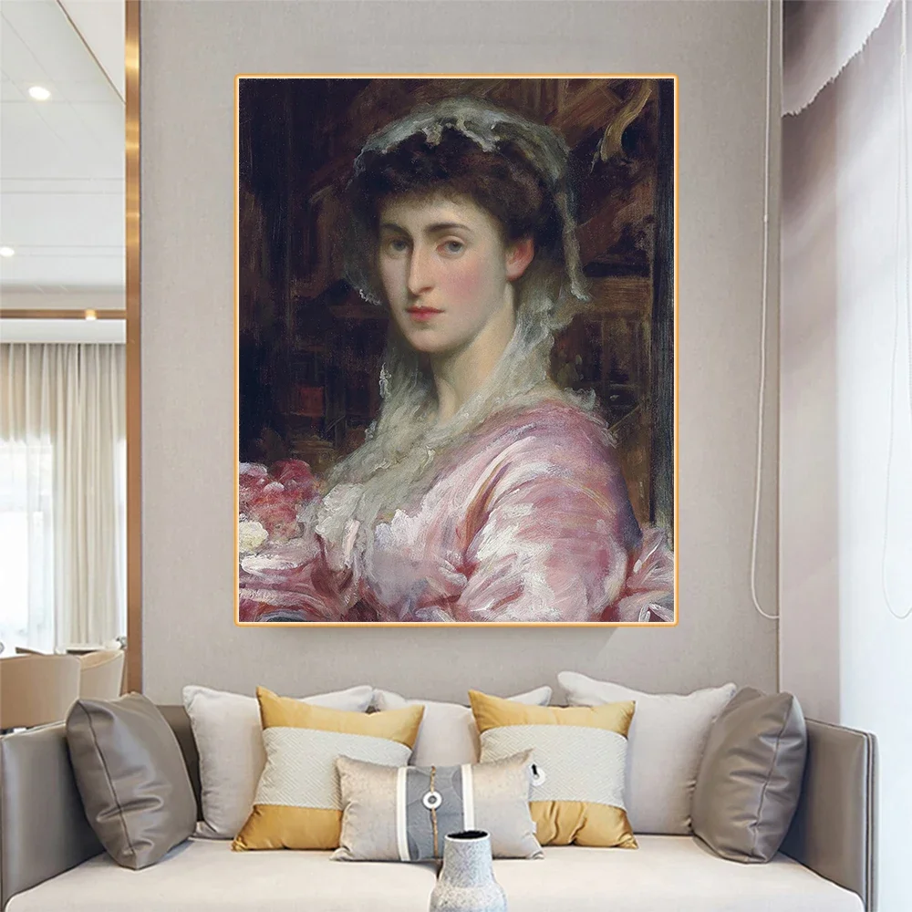 Фредерик Лейтон холст картина маслом Му Сатририс Миссис Генри Эванс Гордон