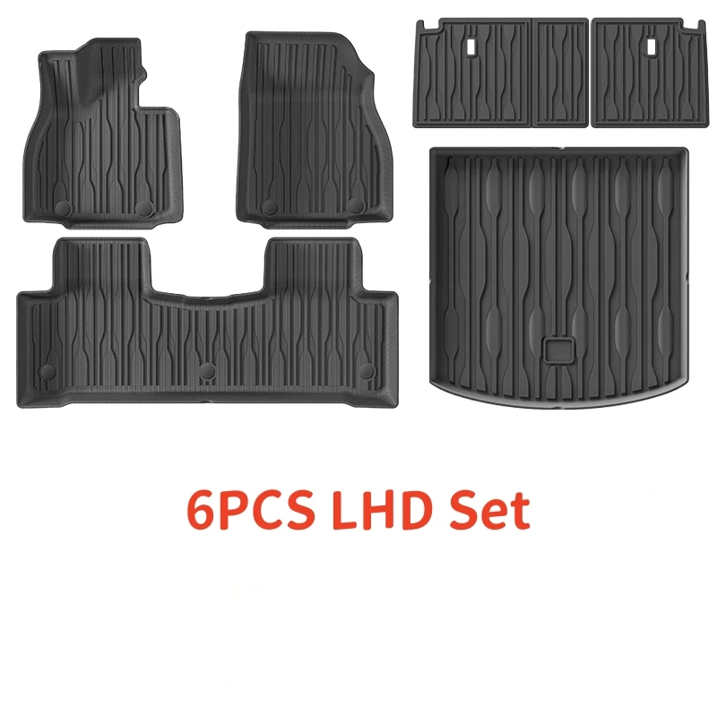 Для BYD SEALION 7 2024 2025 TPE автомобильные коврики и грузовые вкладыши, всепогодные водонепроницаемые коврики со спинкой RHD и LHD коврики в багажник