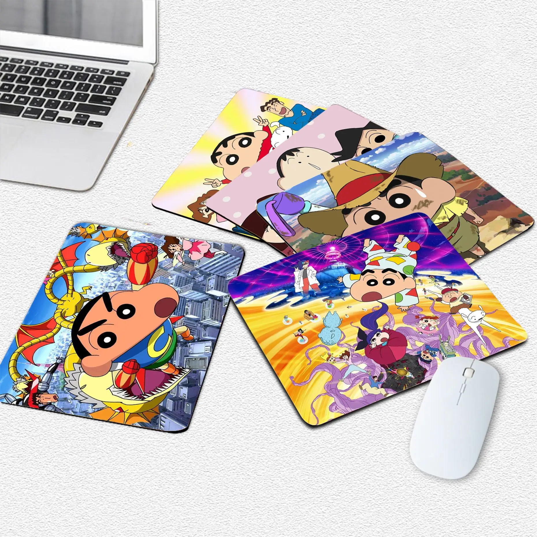

Anime C-Crayon S-Shin-C-Chans Mousepad Small Office Computer Desk Mat Table Keyboard Big Mouse Non-slip Deskpad Home Decor