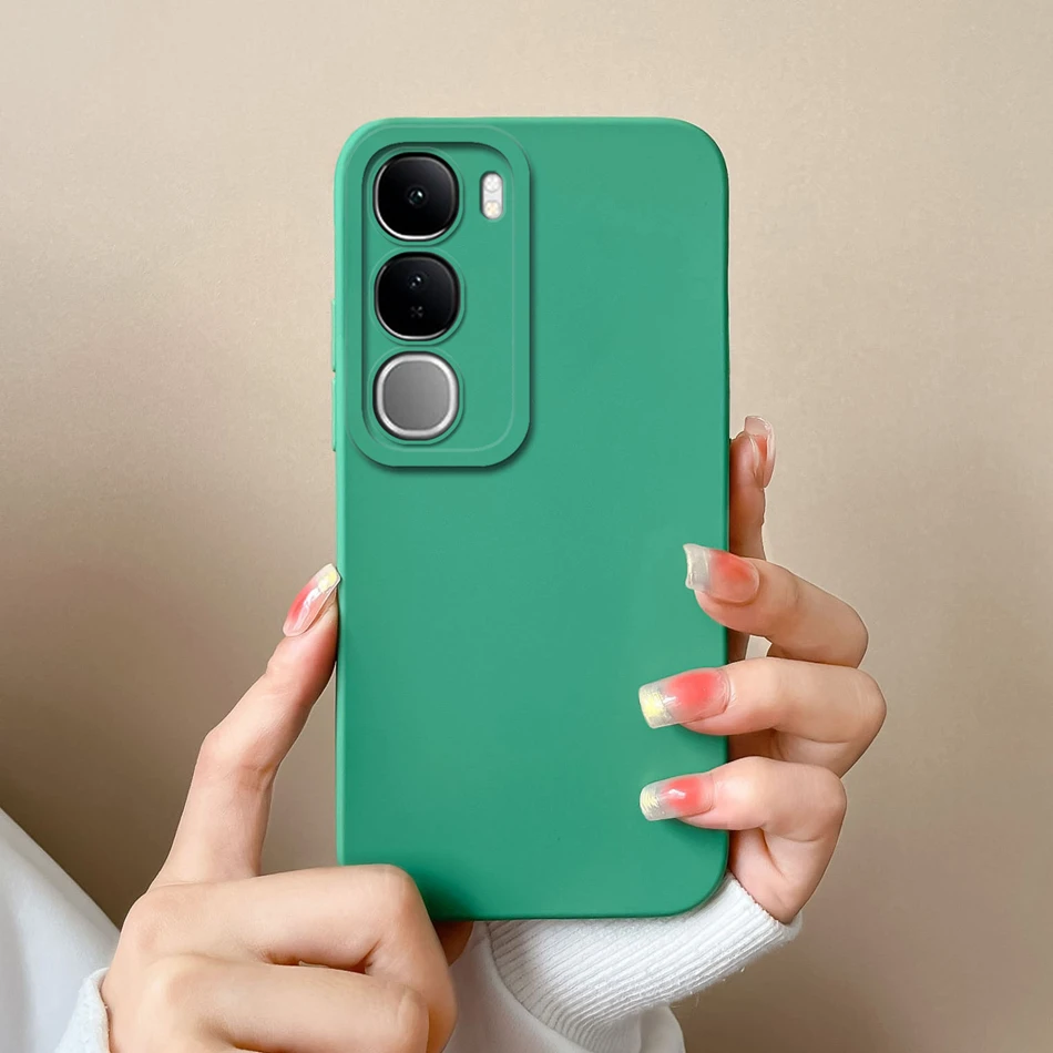 Фото Простой чехол для Vivo V40 V30 V50 V60 Lite V40SE V30SE V40E V30E, мягкий жидкий силиконовый чехол с защитой от падения, полная защита, задние чехлы для телефона №4