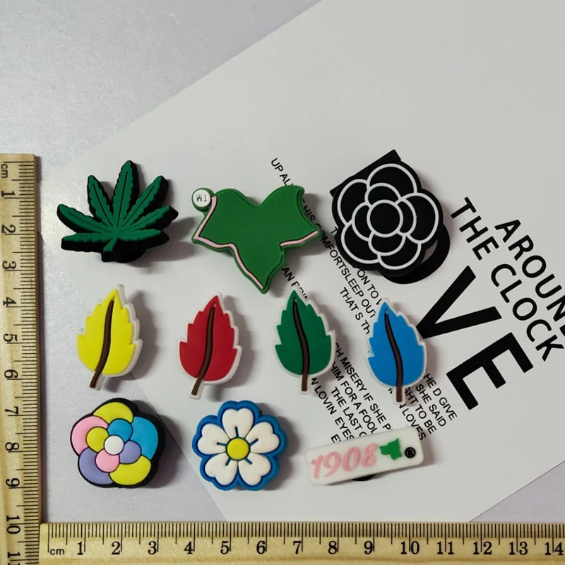 

Кроксы, подвески для обуви из ПВХ, подвески «сделай сам», аксессуары для цветов, листьев, украшения для сабо, Мультяшные подвески для обуви, з...