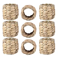 handmade napkin rings set 12pcs napkin rings in home and kitchen water hyacinth holder handmade braided for christmas