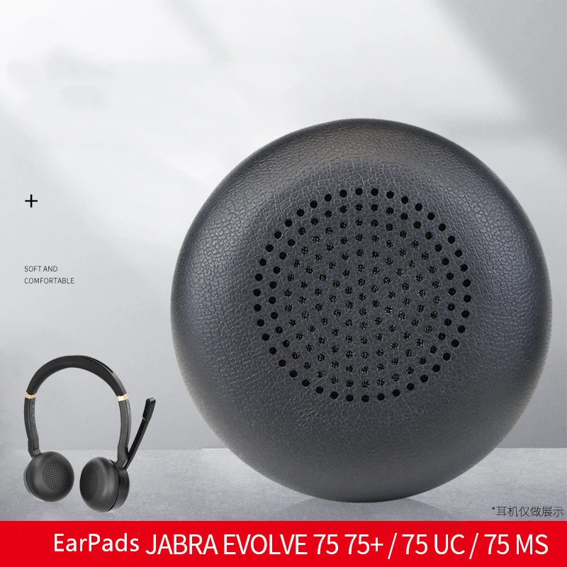 

1 Pair Earphone for Jabra Evolve 75 75+ / 75 UC 75MS Ear Covers Foam Covers Sponge Earmuff Headphone Accessories Ear Pads