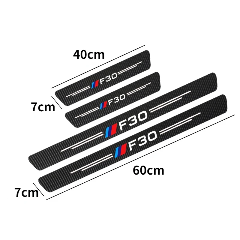 Защитная пленка для порога двери автомобиля наклейки из углеродного волокна BMW E46