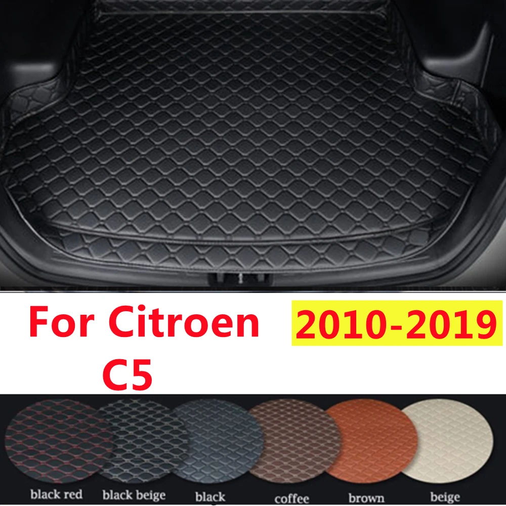 

SJ Высокая сторона любую погоду на заказ подходит для Citroen C5 2010-11-12-2019 автомобильный коврик для багажника автомобильные аксессуары задняя крышка грузового лайнера ковер