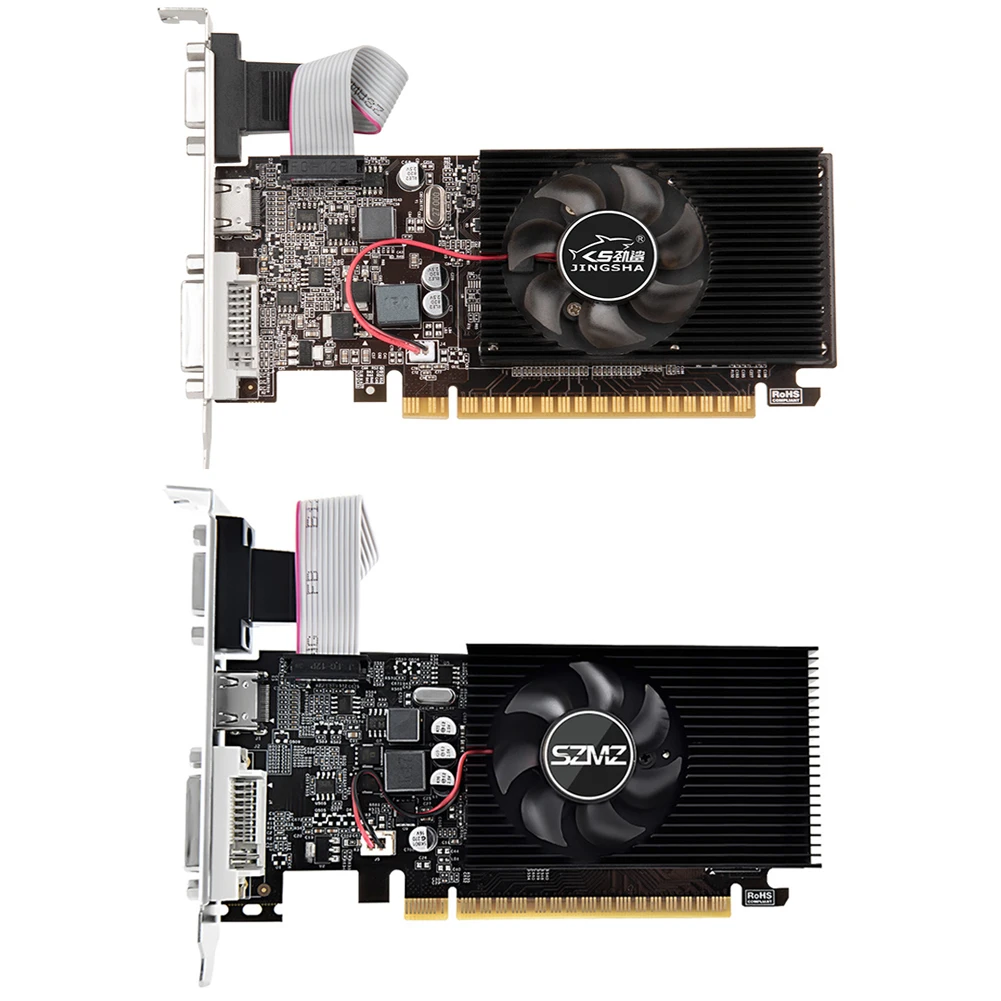 

GT610 Video Card 1GB 64/128Bit Graphics Card Desktop Gaming Video Card DDR3 VGA HD DVI PCI-E2.0 16X Low Profile Graphics Card