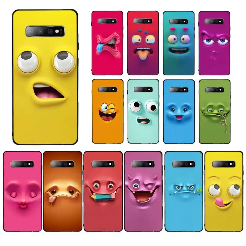 

MaiYaCa Funny Face Phone Case for Samsung S10 21 20 9 8 plus lite S20 UlTRA 7edge