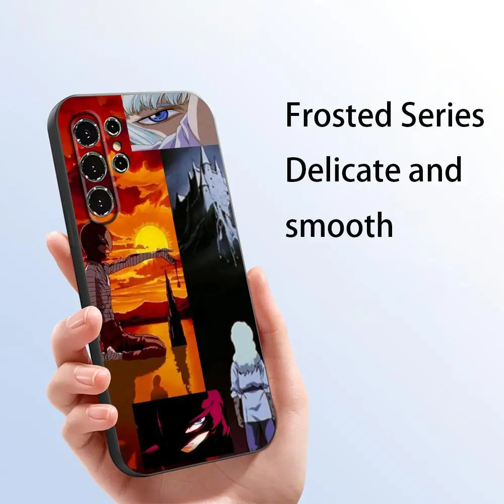 Фото Японский аниме-чехол с крутым узором Гриффит для Samsung Galaxy S26 S25 S24 S23 S22 S21 Plus Ultra Note20, мягкий, черный №5