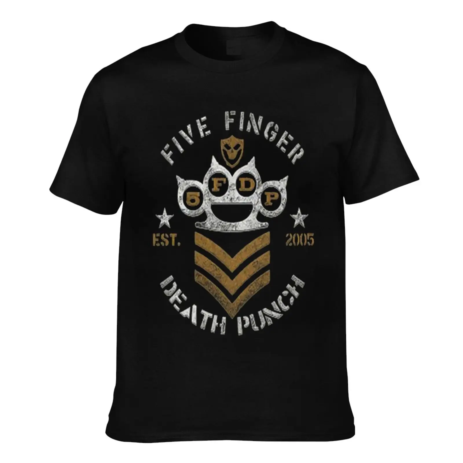 Футболка мужская с надписью Five 1Finger 1Death 1Punch Ffdp 1Chevron |