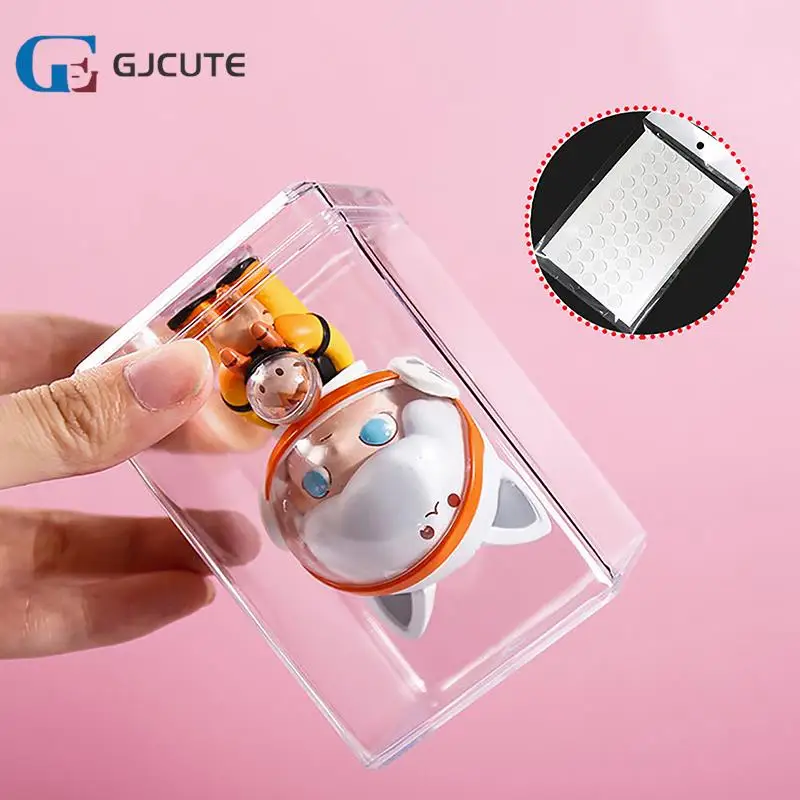 

1PC Storage Box Desktop Doll Display Box Single Dustproof Transparent Display Rack Blind Box Storage