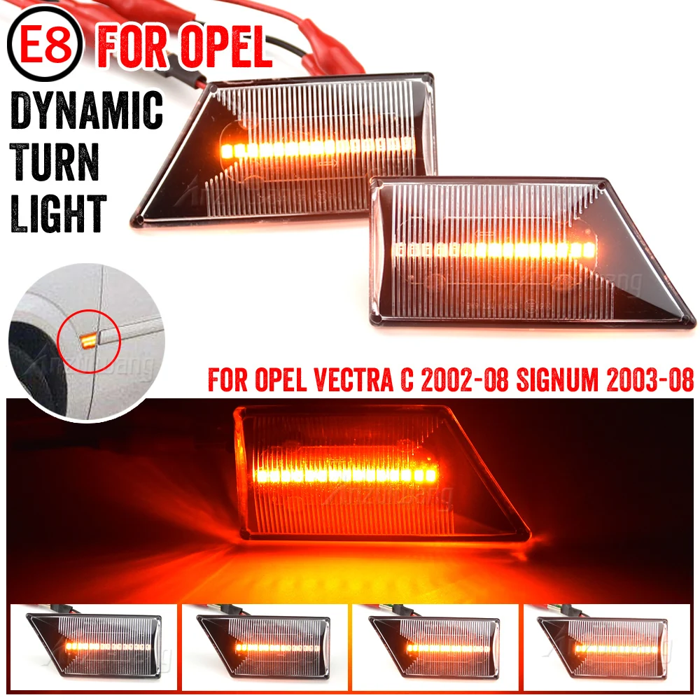 

Car Led Dynamic Turn Signal Light For Opel Vectra C 2002-2008 Signum 2003-2008 Side Marker Fender Lights Blinker Indicator Lamp