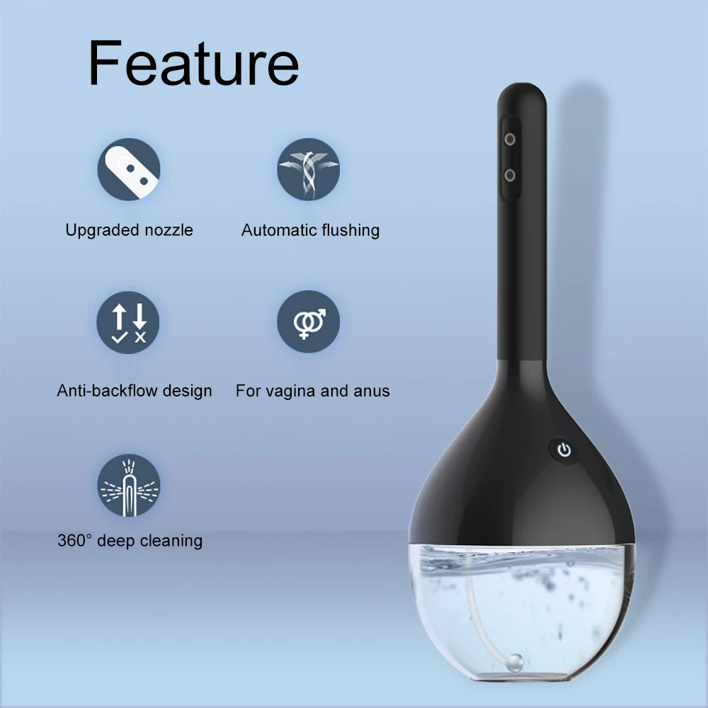 Полностью автоматический контейнер для очистки клизмы Анальный очиститель душ
