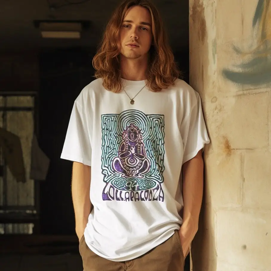 Винтажная Футболка Lollapalooza Tour 1994 унисекс из тяжелого хлопка