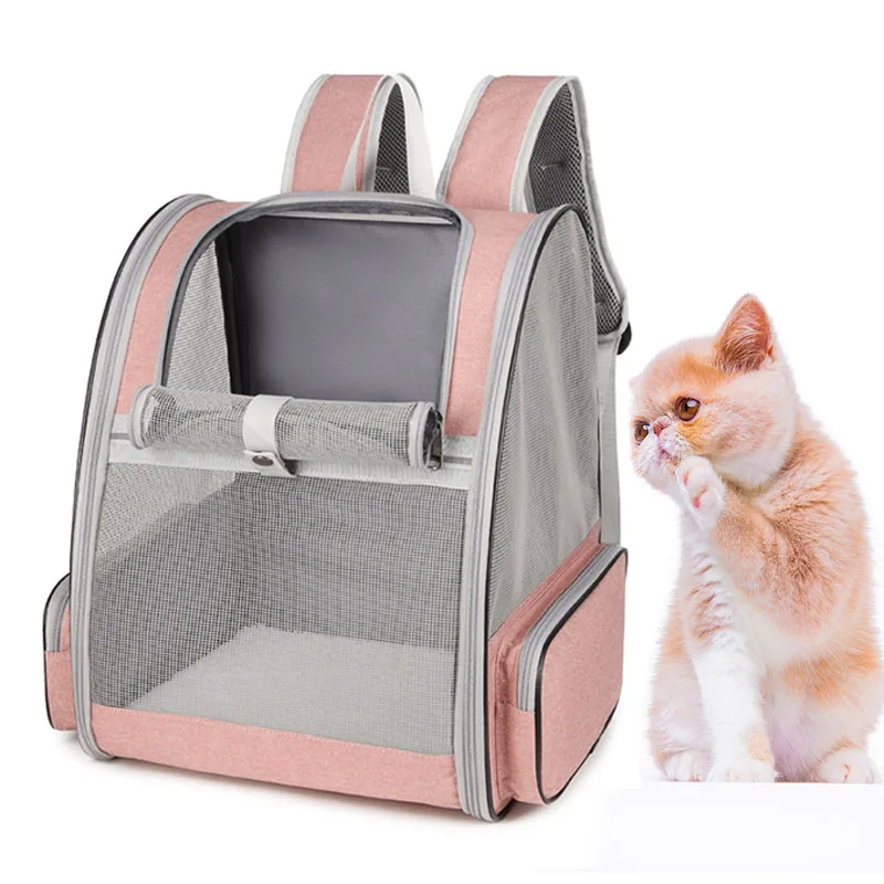 

Pet Cat Carrier Backpack Breathable Cat Travel Outdoor Shoulder Bag For Cats Small Dogs Portable Backpack Carrying Pet Supplies
