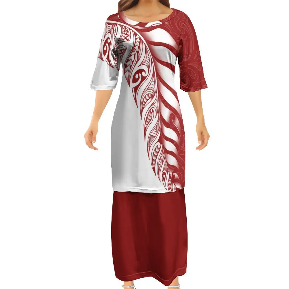 Женский комплект из юбки и юбка с цветочным принтом на заказ новая Полинезия 3d