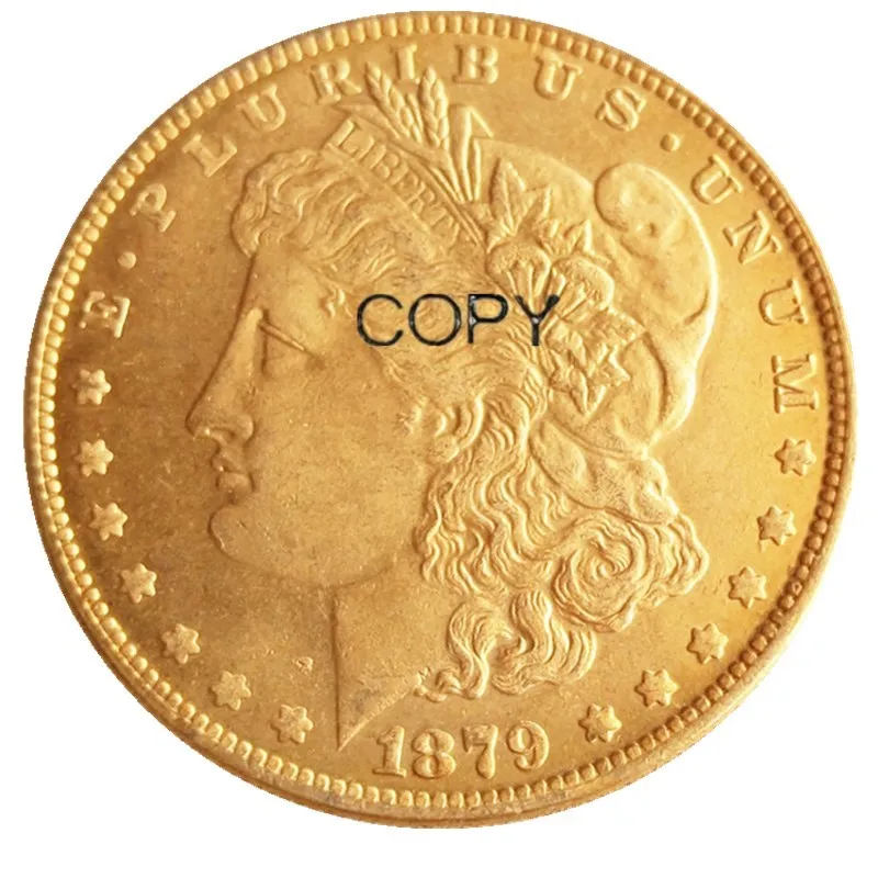 Монеты 1879cc с позолотой в виде Моргана