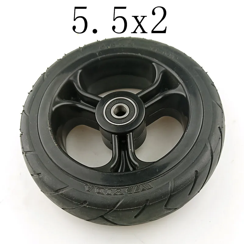 

Free Shipping Solid Wheel with 5.5x2 for Fast Wheel F0,jackhot,Nes Carbon Fiber Scooter Solid Tire with Alloy Rim