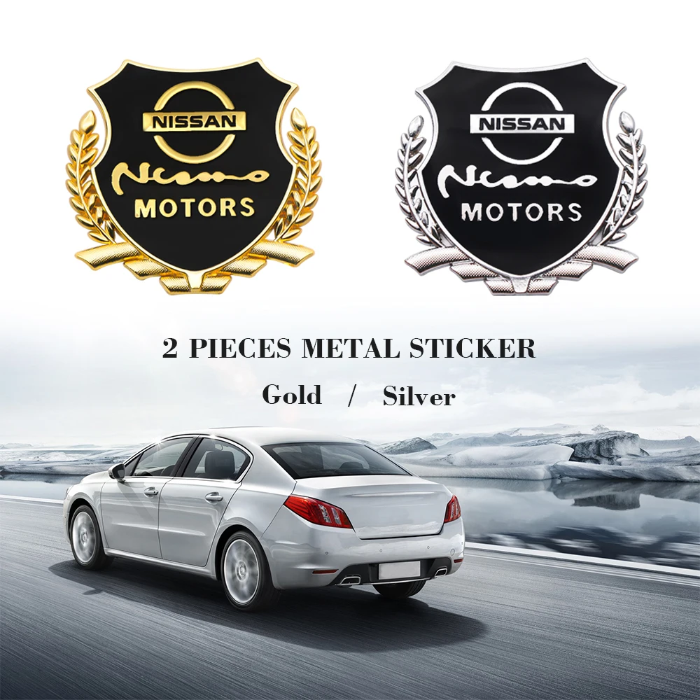 3D металлический значок на боковое окно наклейки боковые двери эмблема для Nissan