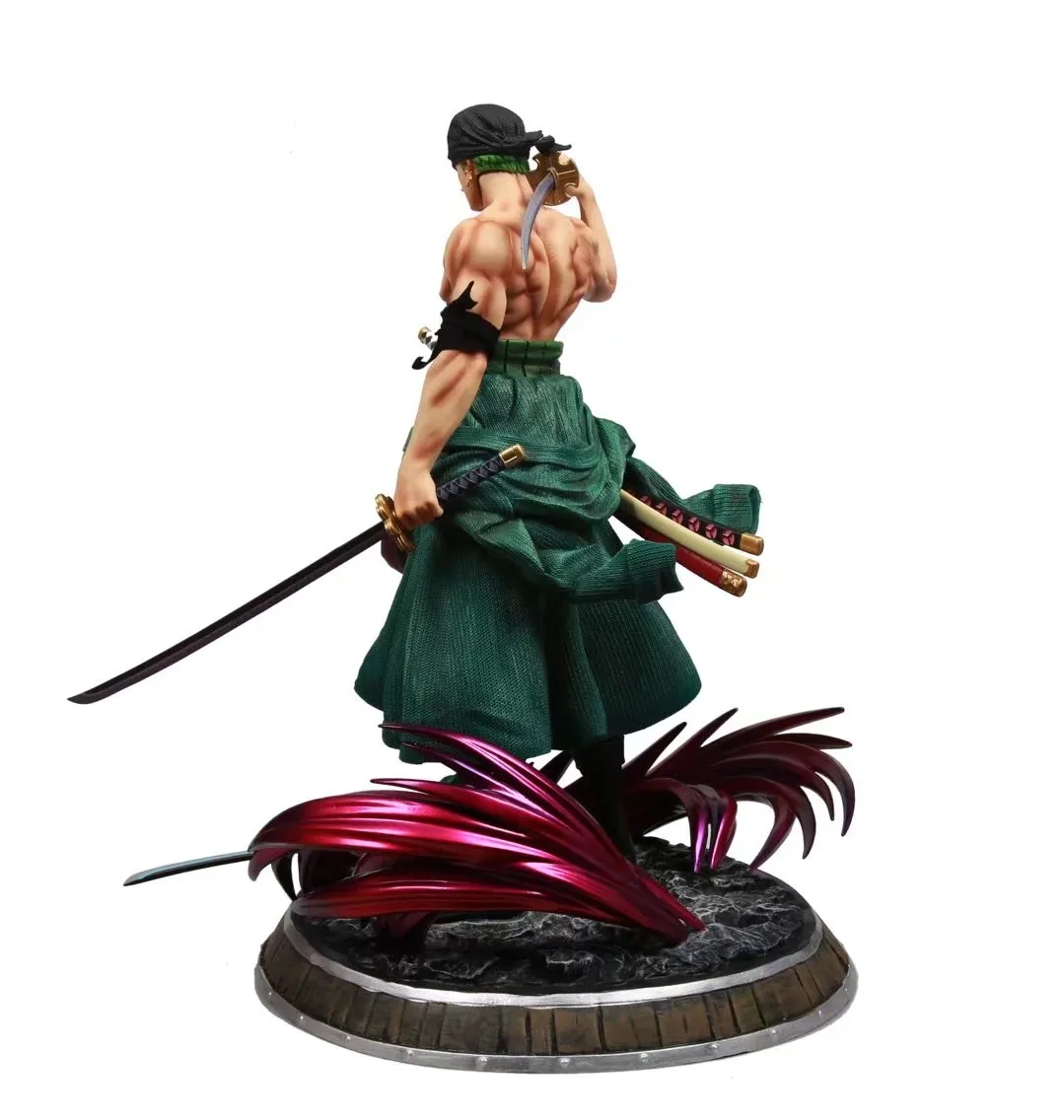 ONE piece Series Toy Figures Anime Sauron Hand-made Three Knife Flow Special Effect Combat Doll Model Ornaments for Child Gift |
