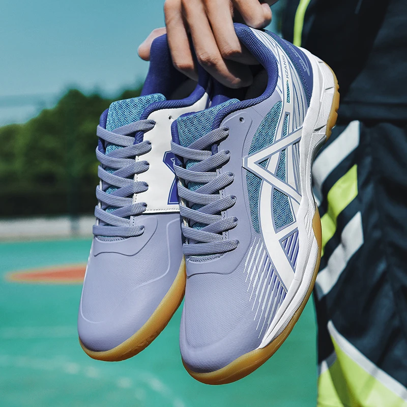 2023 New Brand Mens Badminton Shoes Spring Lightweight Volleyball Sneakers Men Lace Up Breathable Badminton Trainers Sneakers