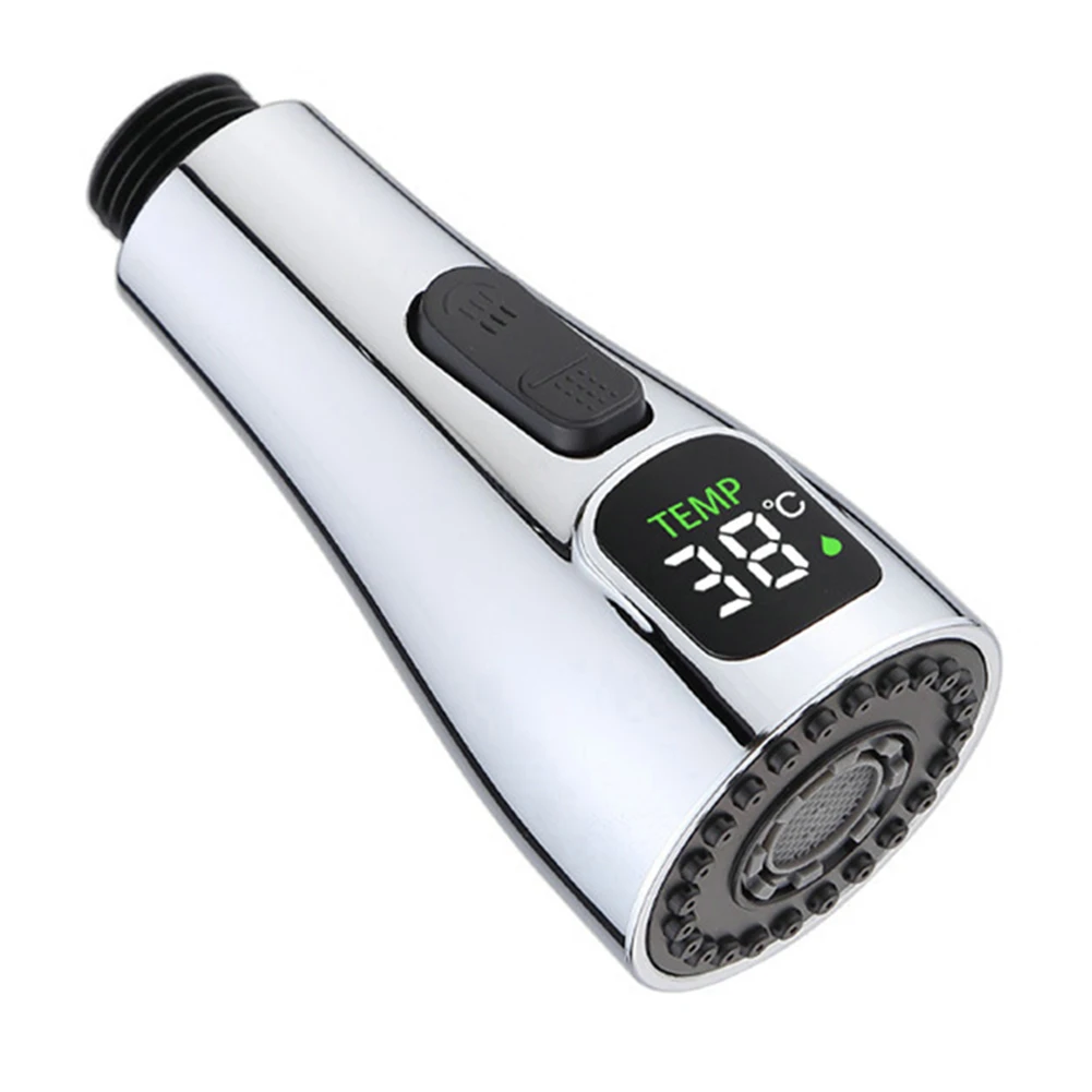 

Кухонный смеситель, насадка-распылитель, выдвижной кран для раковины, светодиодный цифровой дисплей, насадка для экономии воды, распылительная головка для раковины в ванной комнате