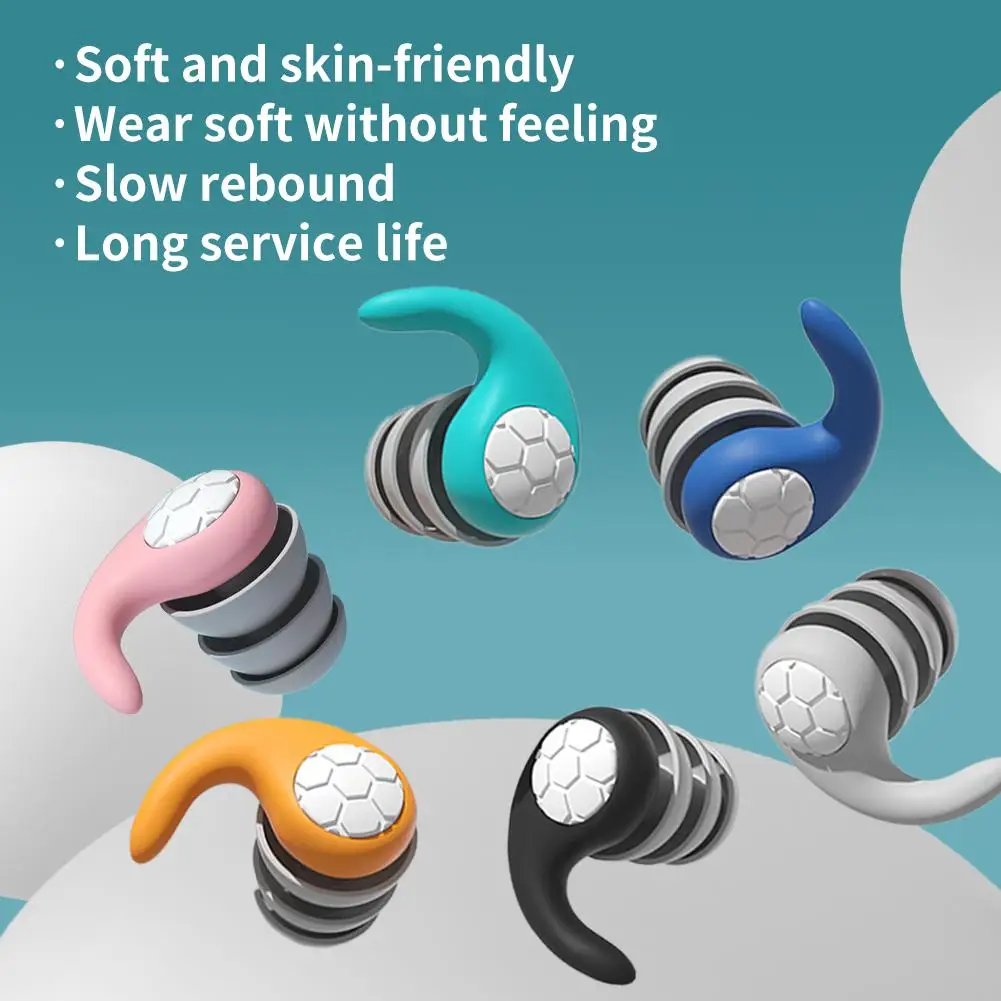 

Swimming Earplugs Water-proof Reusable Silicone Comfortable Ear Plugs For Showers Sleeping Surfing Other Water Sports Wholesale