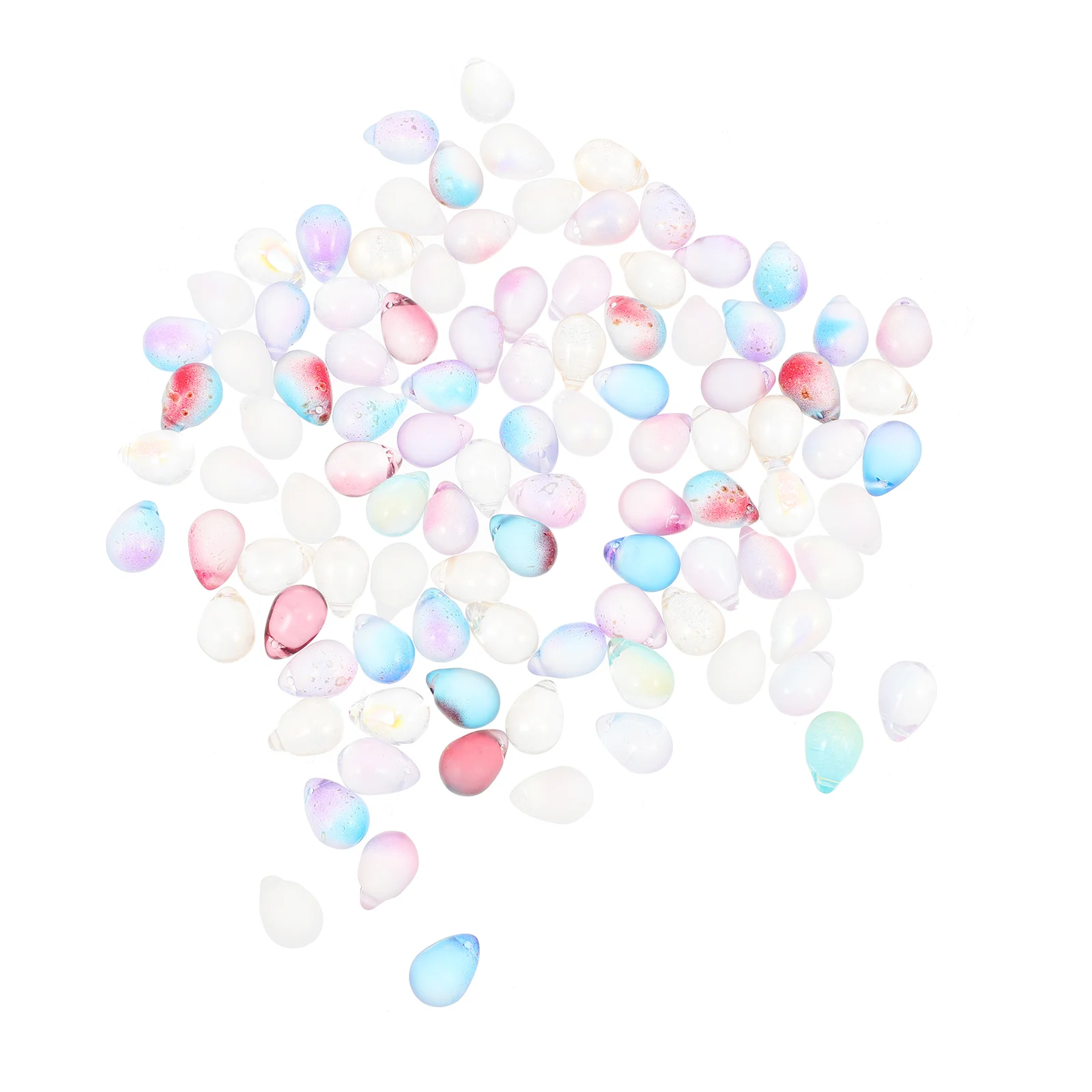 

200pcs Water Drop Charm Pendants DIY Haipin Hanging Jewelry Making Accessories