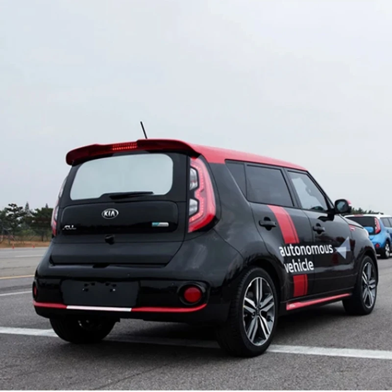 

2010-2015 for Kia Soul Spoiler Window Roof Wing Spoilers High Quality ABS Material By Primer or DIY Paint