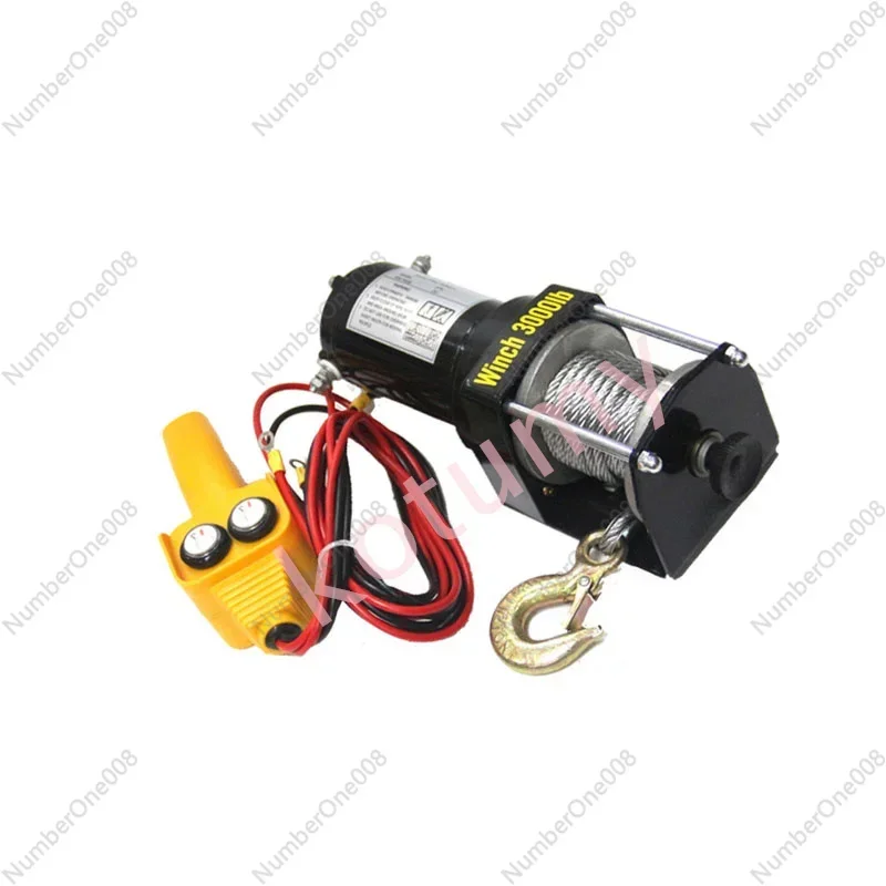 Автомобильная самоспасательная внедорожная электрическая лебедка 3000 фунтов 12 В
