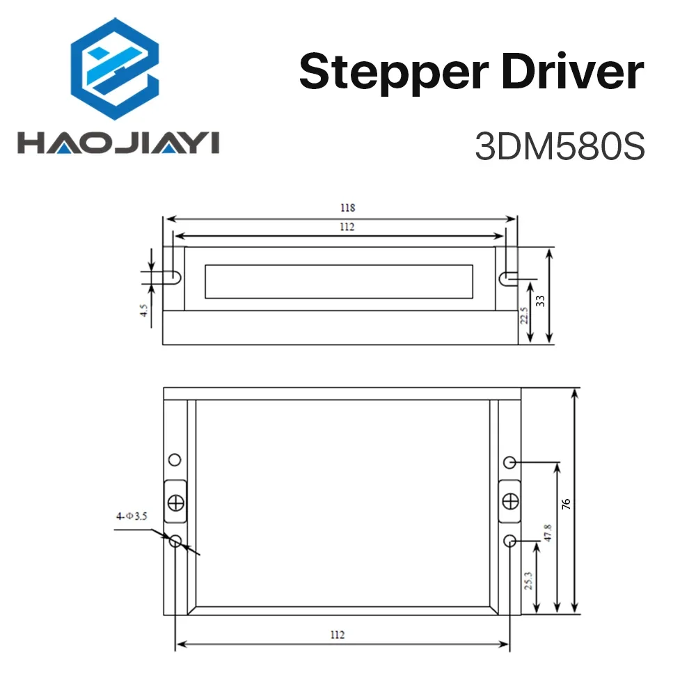 3-фазный драйвер шагового двигателя 3DM580S напряжение питания 24-50 В постоянного