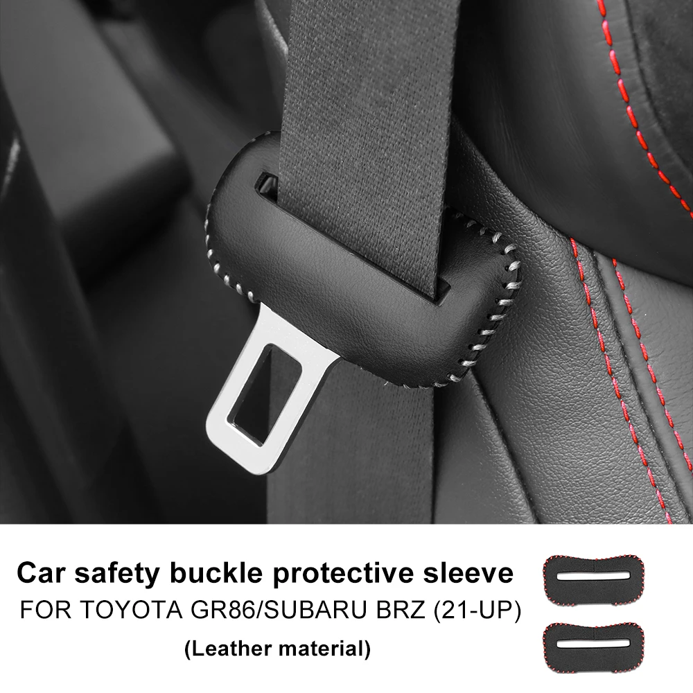 

Автомобильный ремень безопасности с пряжкой для Subaru BRZ Toyota GR86 2021 2022 2023 2024, аксессуары, замшевый кожаный зажим, защитная пряжка