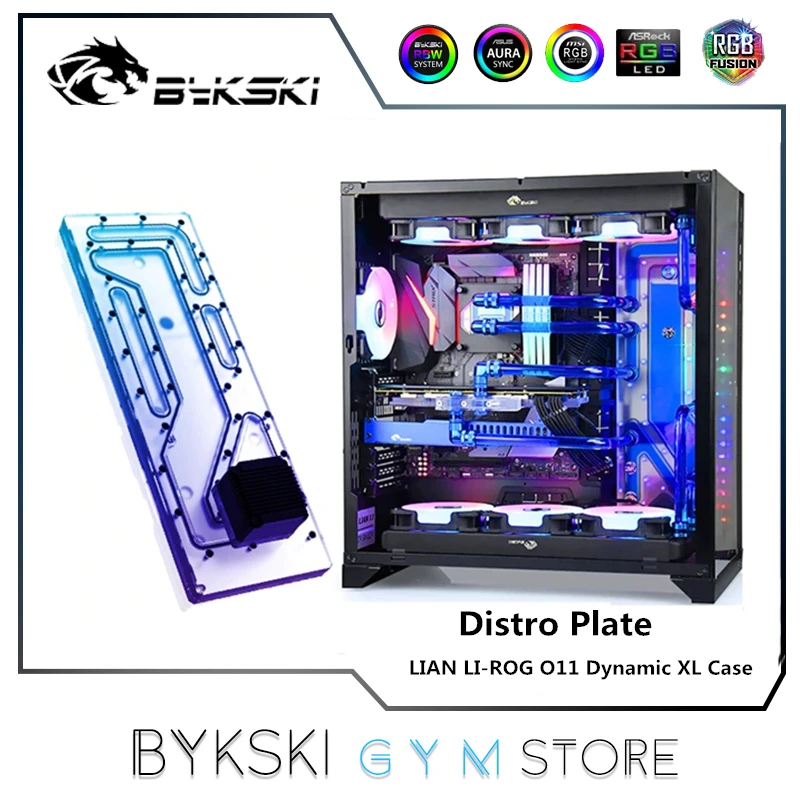 Bykski набор пластин для LIAN LI-ROG O11 Dynamic XL чехол, радиатор 2X360 MOD радиатор с водяным охлаждением, 12 В/5 В