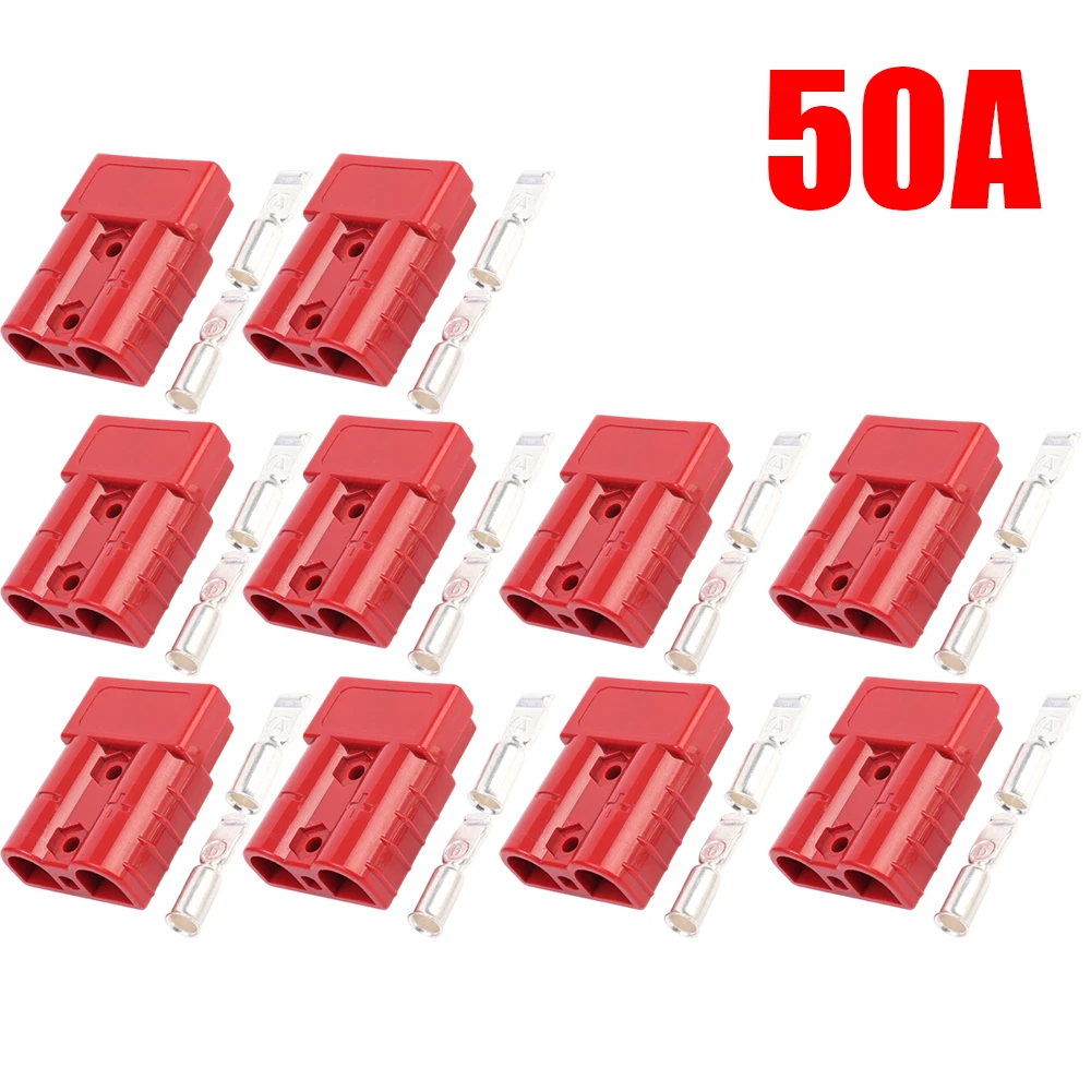 

Разъем для зарядки аккумулятора промышленного вилочного погрузчика, 50 А, огнестойкий ПК, красная медь, посеребренные клеммы, розетка для зарядного устройства