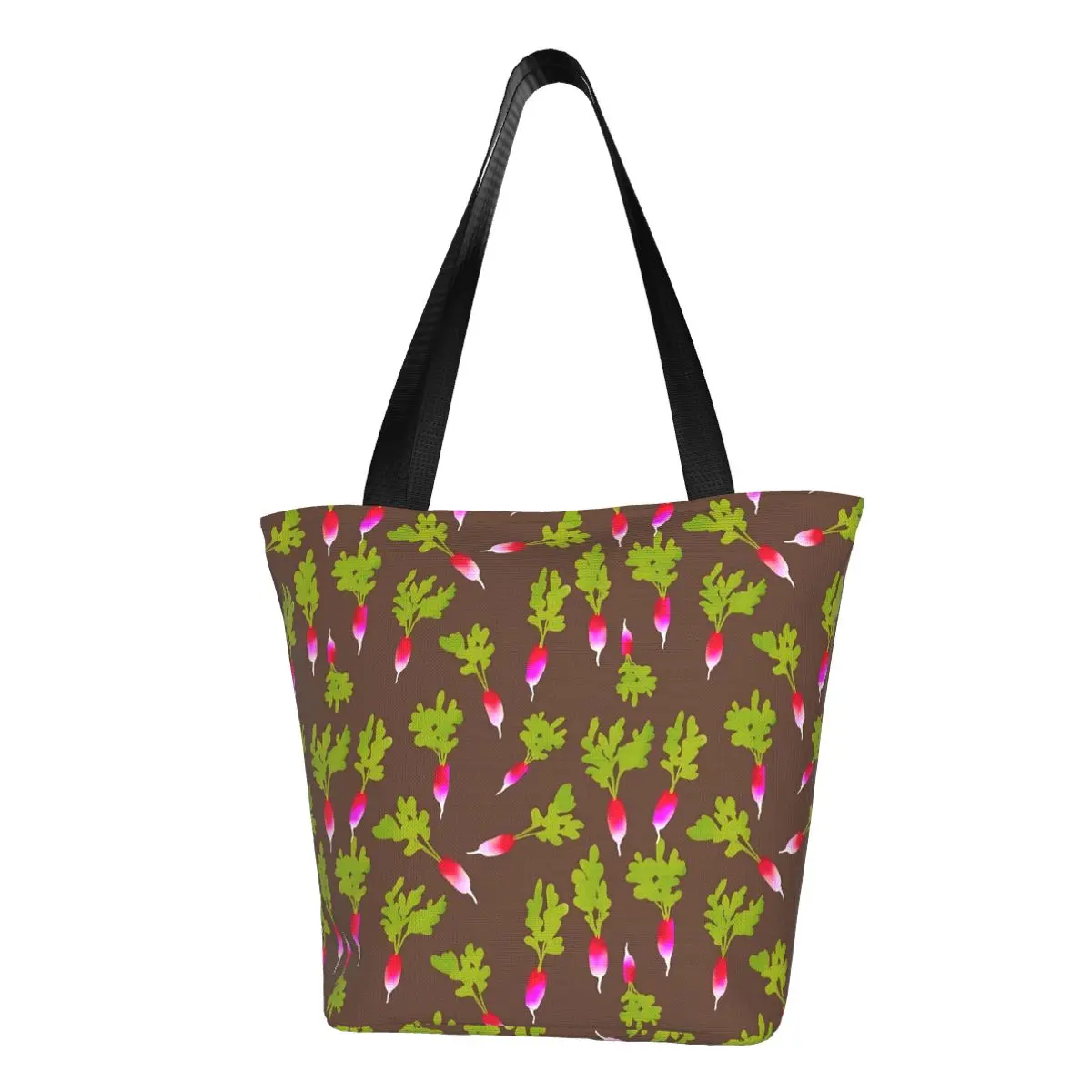 

Spicy Radishes Shopper Bag Vegetable Print Print Shopping Bags Student Casual Tote Bag Cloth Streetwear Student Handbags