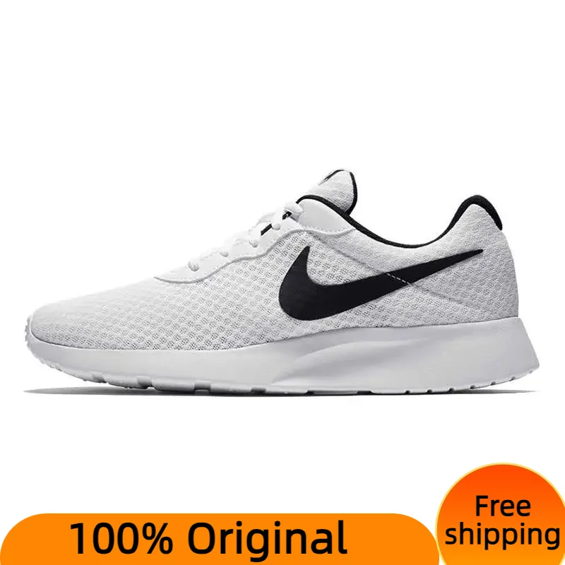 Кроссовки Nike Tanjun белые черные кроссовки 812654-101