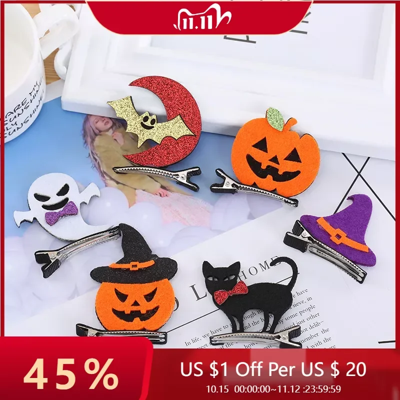 

Украшение для волос в виде тыквы ведьмы