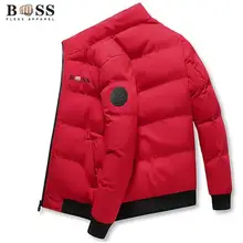 Cotton-padded men's and women's autumn and winter cotton-padded clothing, fashion, high neck, zipper 