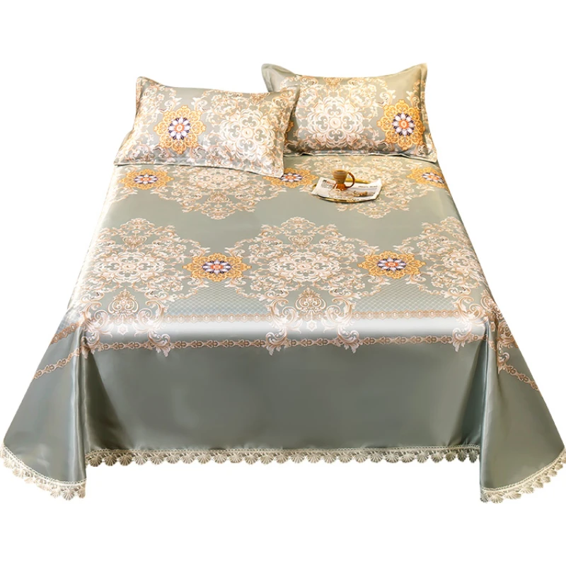 

Wash Folded Summer Ice Silk Three-Piece Set of Summer Sleeping Mat 1.8M Bed 1.5 M Summer 2.0 Machine Washable Air Conditioning