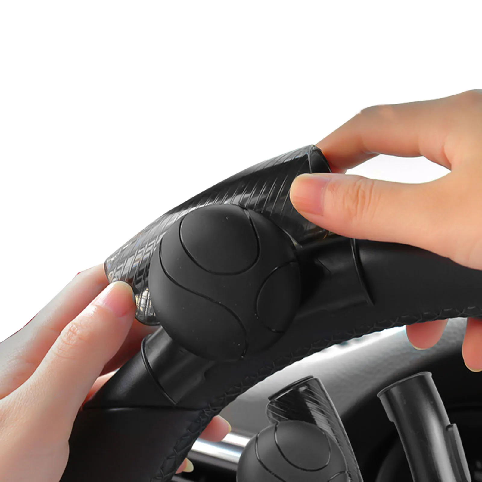 

Car Steering Wheel Spinner Silicone Power Handle Easy Installation Auxiliary Booster Control Handle Ball For Boat Cars Trucks