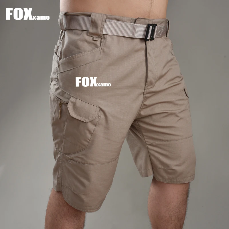 

New Summer Fishing Short Outdoor Waterproof Tactical Mens Plus Size Short Pant Multi-Pockets Climbing Cycling Sports Clothing