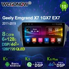 1280*720 Android 9. 0 K3 K6 Plus Автомобильный мультимедийный автомобильный радиоприемник для Geely Emgrand X7 1 GX7 EX7 10,0-2011 4G LTE аудио GPS 8 ядер