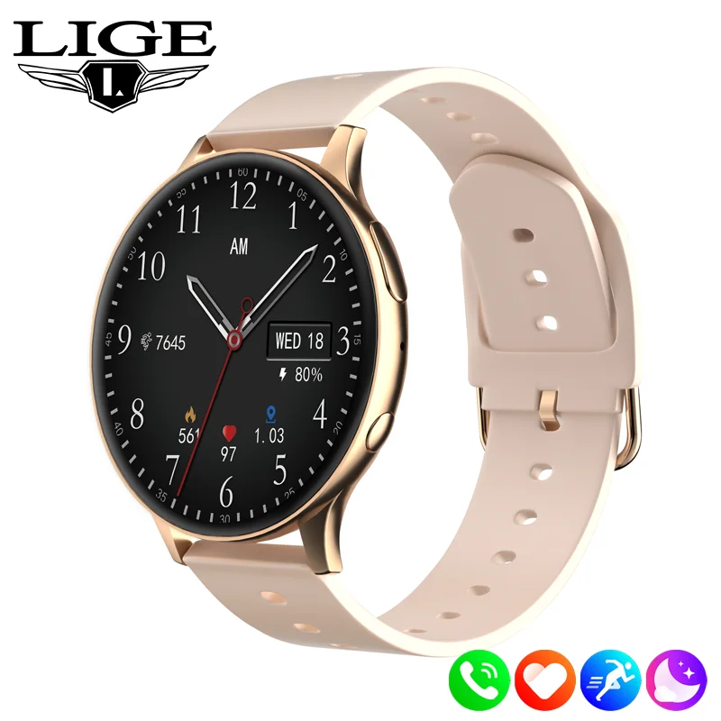 Смарт-часы LIGE 1 28 дюйма с сенсорным экраном голосовой помощник Bluetooth-вызов