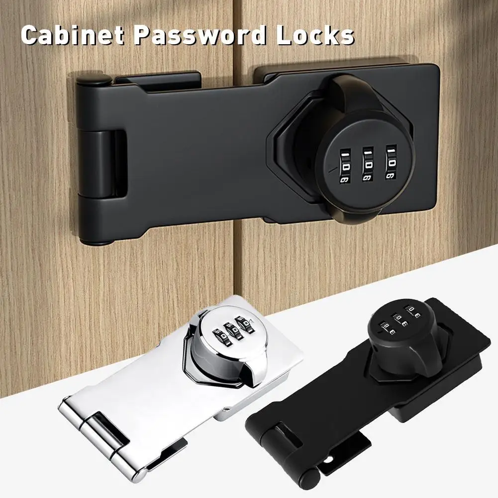 

3 Digit Household Security Cabinet Password Locks Keyless Drawer Combination Coded Door Cabinet Home Hardware Zinc Alloy