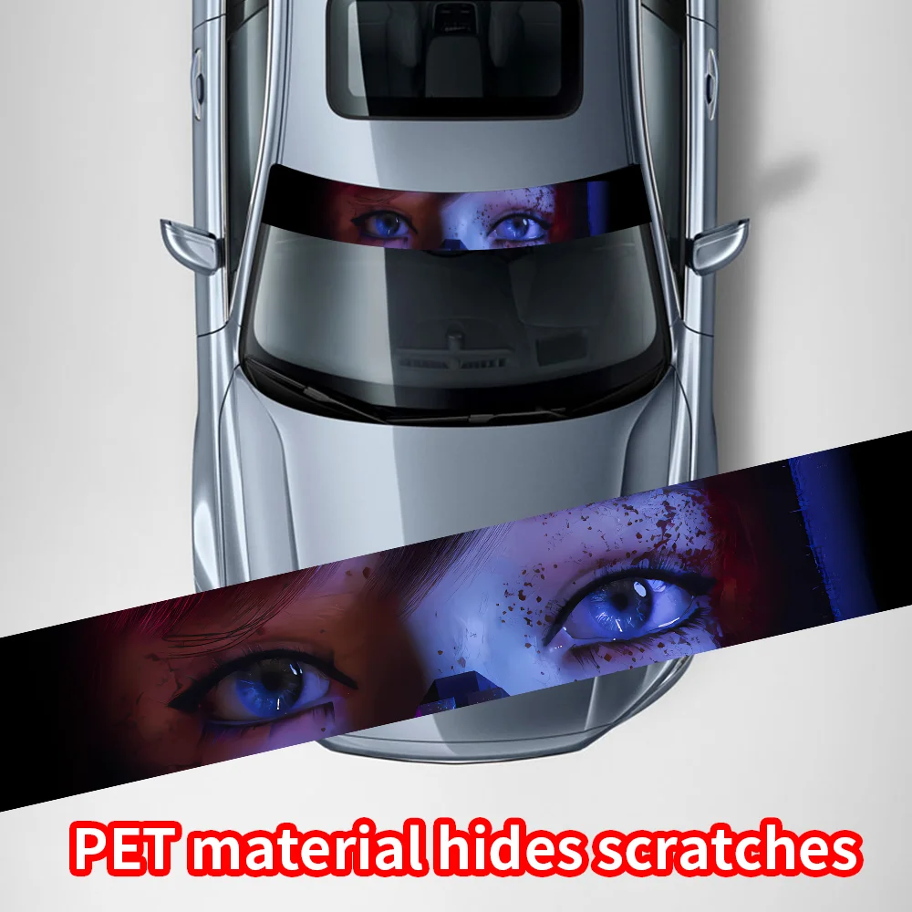 Beauty's Gaze 3D глаза наклейки на переднее лобовое стекло автомобиля передняя и