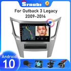 Автомагнитола Srnubi для Subaru Outback 4 Legacy 5 2009-2014 2 Din Android 10 Carplay автомобильный мультимедийный плеер GPS DVD стерео динамики