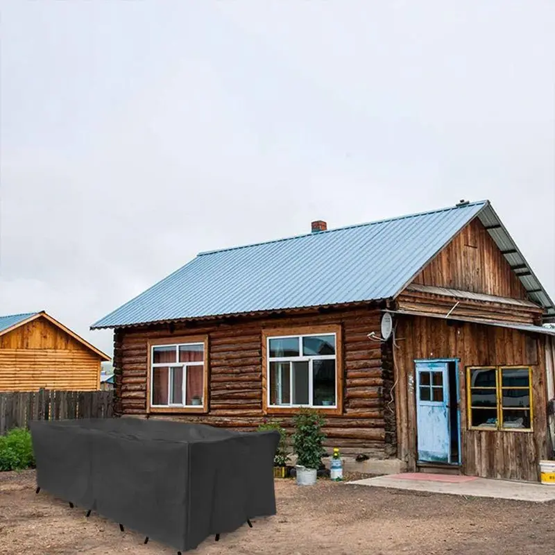 

420D 242 * 162 * 100CM Abdeckhaube Schutzhülle, für Gartenmöbel, rechteckige
