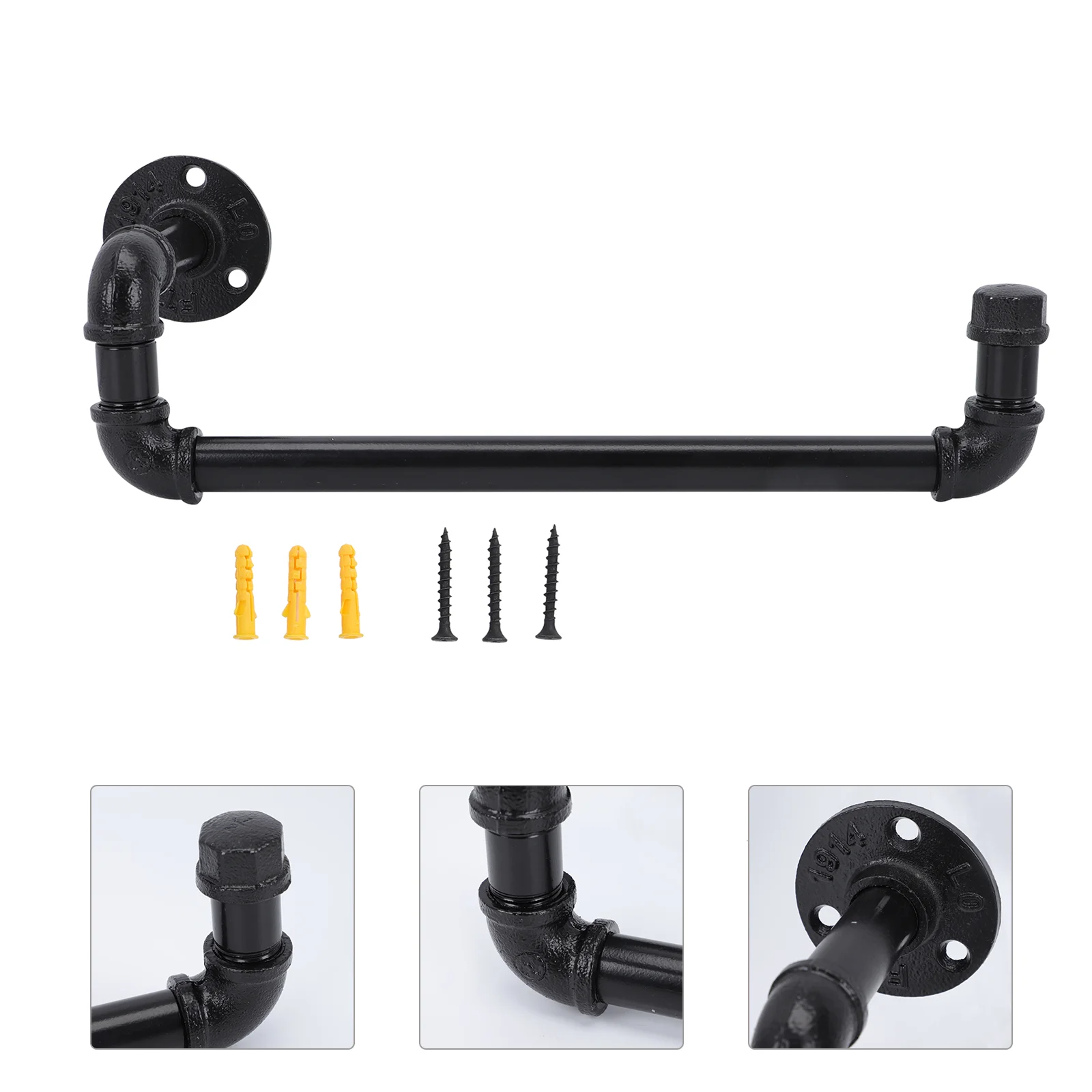 

Industrial Pipe Towel Bar Heavy Duty Rustic Style Towel Rack for Bathroom