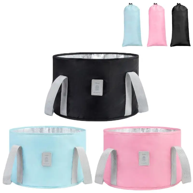 

Collapsible Foot Bath Basin Portable Bath Bag Basin Water Bucket Large Capacity Feet Spa Massage Washing Tub For Outdoor Travel